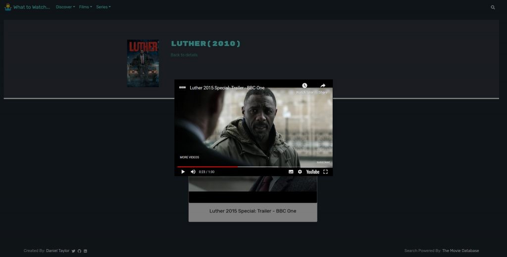 What to Watch – Trailer
Screenshot.
