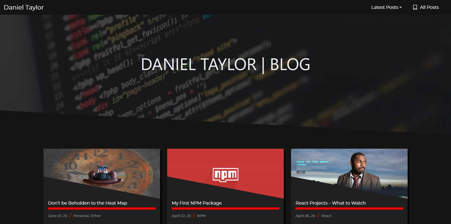 Screenshot of this sites updated blog home page. Screenshot of this sites updated blog home page.