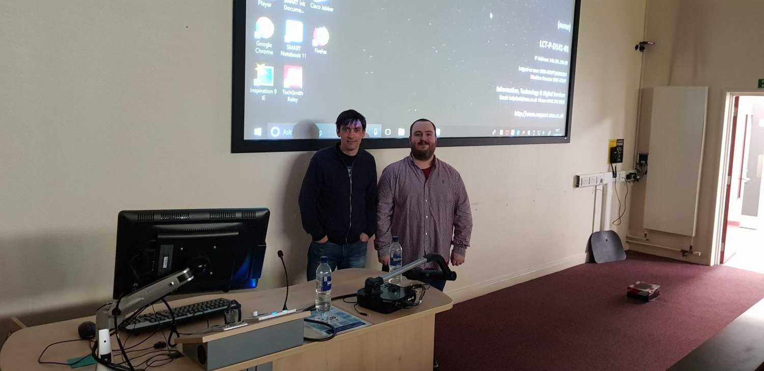 Myself and Dr Gavin Baxter from UWS after the presentation.