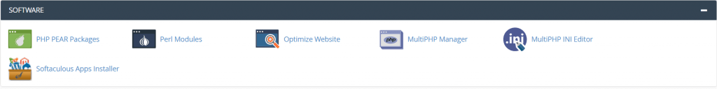 The optimize website option found in
cPanel.