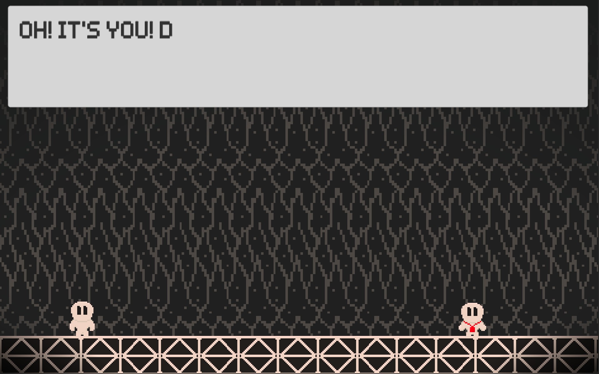 Screenshot of the first cutscene in Falling Together
game.